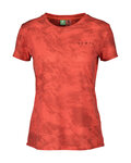 SCOTT Kolarska koszulka z krótkim rękawem - DRI TIE DYE W - czerwony