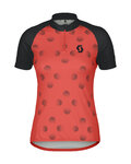 SCOTT Koszulka kolarska z krótkim rękawem - ENDURANCE 30 - czarny/czerwony