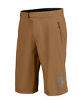 SCOTT Krótkie spodnie kolarskie bez szelek - TRAIL VERTIC W/PAD - brązowy