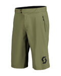 SCOTT Krótkie spodnie kolarskie bez szelek - TRAIL VERTIC W/PAD - zielony