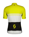 SCOTT Koszulka kolarska z krótkim rękawem - RC TEAM - żółty/biały