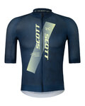 SCOTT Koszulka kolarska z krótkim rękawem - RC PRO - niebieski/żółty