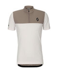 SCOTT Koszulka kolarska z krótkim rękawem - ENDURANCE LT - biały/szary