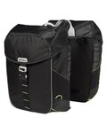 BASIL Torba kolarska - MILES DOUBLE BAG - czarny/zielony