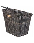 BASIL kosz - BREMEN RATTAN LOOK BE/KF - czarny/brązowy