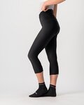 CASTELLI Kolarskie spodnie 3/4 bez szelek - VELOCISSIMA 3/4 - czarny