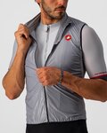 CASTELLI Kamizelka kolarska - ARIA VEST - szary