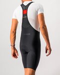 CASTELLI Krótkie spodnie kolarskie z szelkami - NANO FLEX PRO RACE - czarny