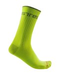 CASTELLI Kolarskie klasyczne skarpetki - DISTANZA 20 - jasnozielony