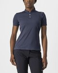 CASTELLI Kolarska koszulka z krótkim rękawem - TECH 2 POLO - niebieski