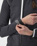 CASTELLI Kolarska ocieplana kurtka - ALPHA ULTIMATE INSULATED W - czarny