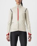 CASTELLI Kolarska ocieplana kurtka - ALPHA ULTIMATE INSULATED W - kość słoniowa