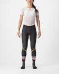 CASTELLI Kolarskie spodnie 3/4 bez szelek - VELOCISSIMA THERMAL - czarny