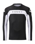 KENNY Letnia koszulka kolarska z długim rękawem - PROLIGHT - czarny/biały