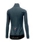 CASTELLI Kolarska ocieplana kurtka - PERFETTO W LONG SLEEVE - niebieski