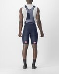 CASTELLI Krótkie spodnie kolarskie z szelkami - SUPERLEGGERA - niebieski