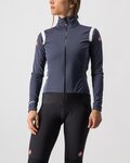 CASTELLI Kolarska ocieplana kurtka - ALPHA ROS 2 W LIGHT - niebieski