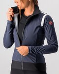 CASTELLI Kolarska ocieplana kurtka - ALPHA ROS 2 W LIGHT - niebieski