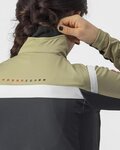 CASTELLI Kolarska ocieplana kurtka - ALPHA ROS 2 W LIGHT - jasnozielony