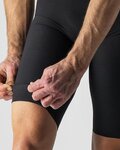 CASTELLI Krótkie spodnie kolarskie z szelkami - PREMIO BLACK - czarny/biały