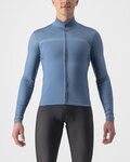 CASTELLI Zimowa koszulka kolarska z długim rękawem - PRO THERMAL LS - niebieski