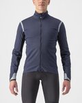 CASTELLI Kolarska ocieplana kurtka - ALPHA ULTIMATE INSULATED - niebieski