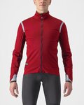 CASTELLI Kolarska ocieplana kurtka - ALPHA ULTIMATE INSULATED - czerwony