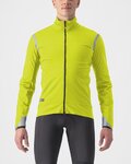 CASTELLI Kolarska ocieplana kurtka - ALPHA ULTIMATE INSULATED - żółty