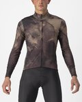 CASTELLI Zimowa koszulka kolarska z długim rękawem - VENTAGLIO - brązowy