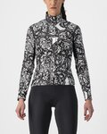 CASTELLI Kolarska ocieplana kurtka - UNLIMITED PERFETTO ROS 2 W - czarny/biały