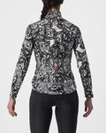 CASTELLI Kolarska ocieplana kurtka - UNLIMITED PERFETTO ROS 2 W - czarny/biały
