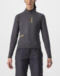 CASTELLI Zimowa koszulka kolarska z długim rękawem - UNLIMITED TRAIL W - szary