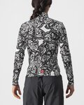 CASTELLI Letnia koszulka kolarska z długim rękawem - UNLIMITED W THERMAL - czarny/biały