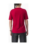 CASTELLI Koszulka kolarska z krótkim rękawem - TRAIL TECH 2 W - czerwony