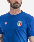 CASTELLI Kolarska koszulka z krótkim rękawem - ITALIA MERINO - niebieski