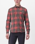 CASTELLI koszula - UNLIMITED FLANNEL - czerwony