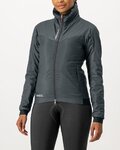CASTELLI Kolarska ocieplana kurtka - FLY THERMAL W - szary