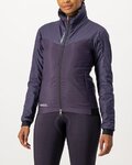 CASTELLI Kolarska ocieplana kurtka - FLY THERMAL W - fioletowy