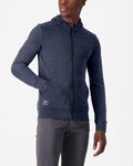 CASTELLI Bluza - MILANO 2 FULL ZIP FLEECE - niebieski