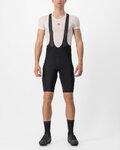CASTELLI Krótkie spodnie kolarskie z szelkami - UNLIMITED THERMAL - czarny