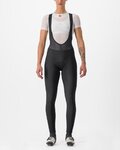CASTELLI Długie spodnie kolarskie z szelkami - ENTRATA W - czarny