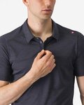 CASTELLI koszulka polo - MERINO POLO - antracyt
