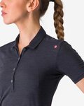 CASTELLI koszulka polo - MERINO W POLO - czarny