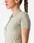 CASTELLI koszulka polo - MERINO W POLO - zielony