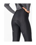 CASTELLI Długie spodnie kolarskie z szelkami - ESPRESSO DT W - czarny