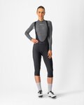 CASTELLI Kolarskie spodnie 3/4 z szelkami - ENTRATA W - czarny