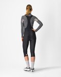CASTELLI Kolarskie spodnie 3/4 z szelkami - ENTRATA W - czarny