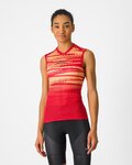 CASTELLI Koszulka kolarska bez rękawów - INSIDER 2 W - czerwony