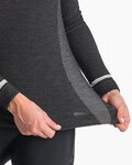 CASTELLI Kolarska koszulka z długim rękawem - MERINO SEAMLESS W - czarny