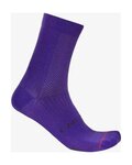 CASTELLI Kolarskie klasyczne skarpetki - ESPRESSO 2 W - fioletowy